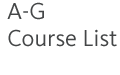 A-G Course List